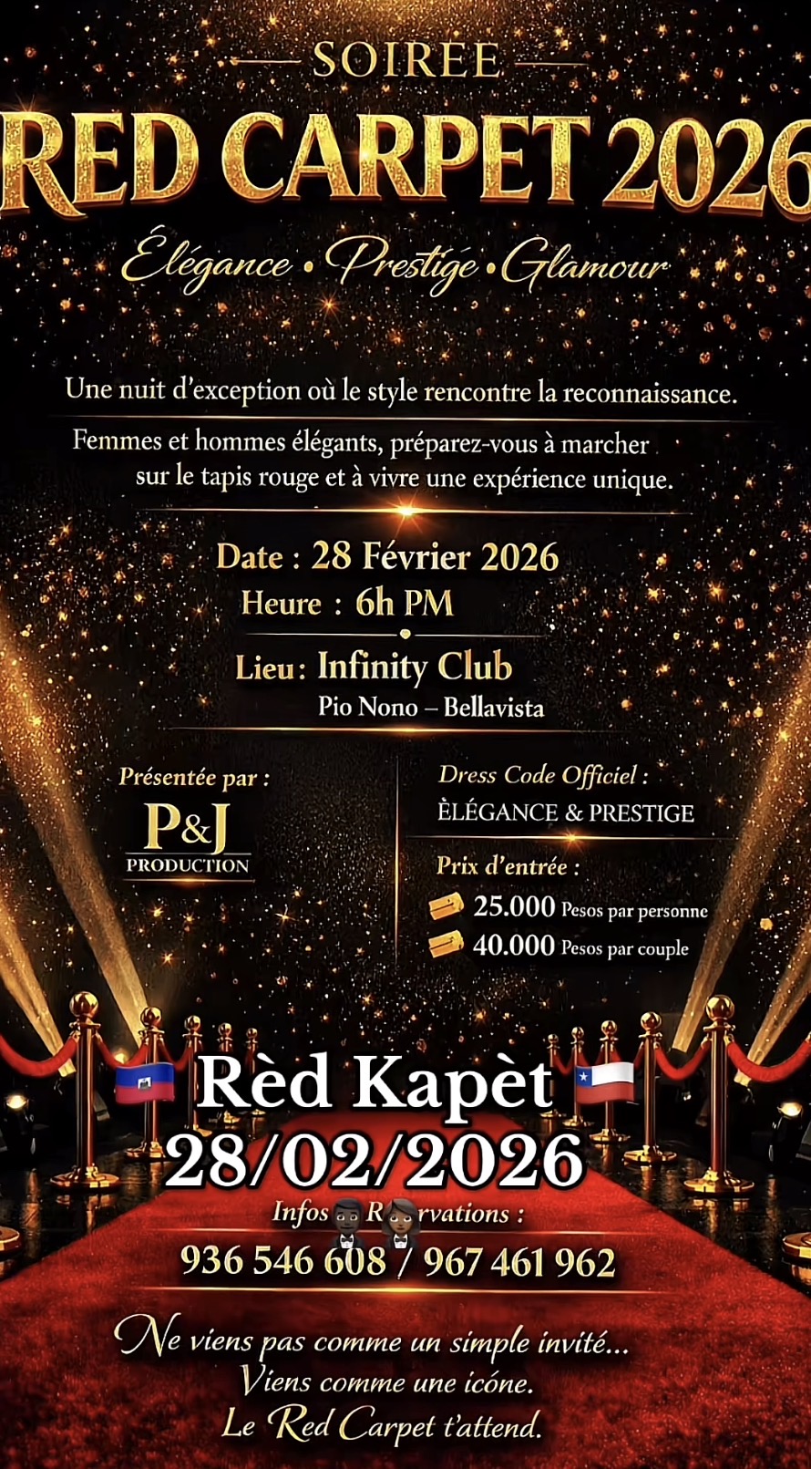 SOIRÉE RED CARPET 2026 : élégance, prestige et glamour au rendez-vous