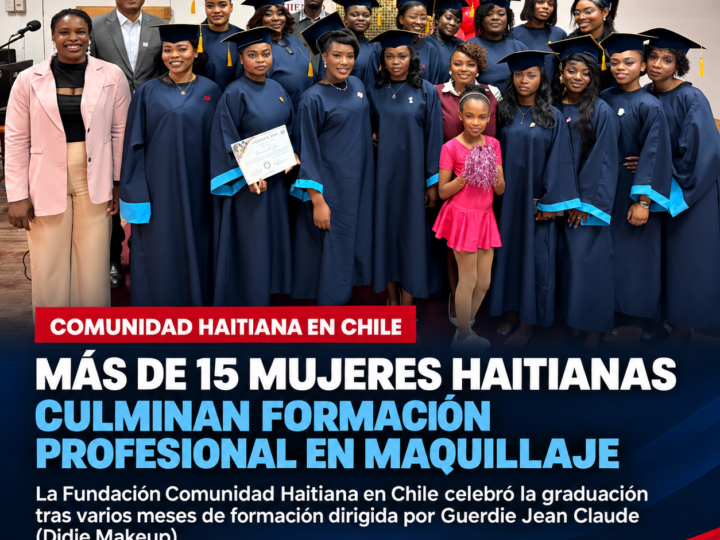 Más de 15 mujeres haitianas culminan formación profesional en maquillaje impulsada por Fundación Comunidad Haitiana en Chile