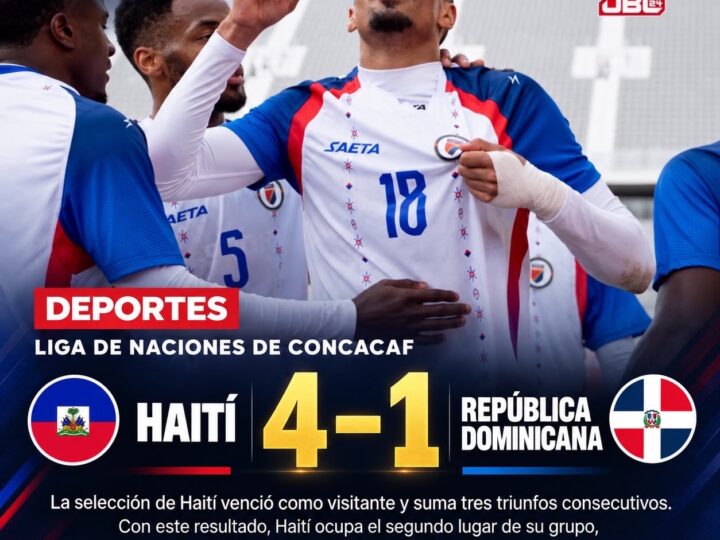 Haití queda segundo en su grupo tras vencer 4-1 a República Dominicana
