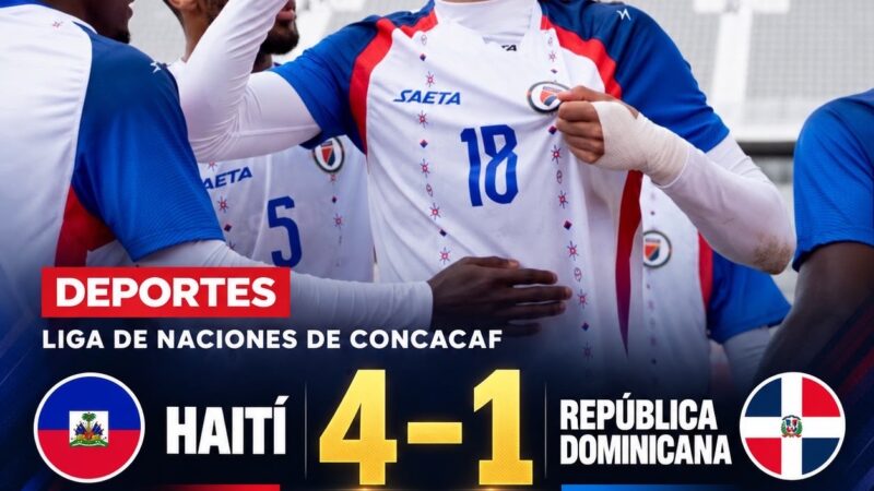 Haití queda segundo en su grupo tras vencer 4-1 a República Dominicana